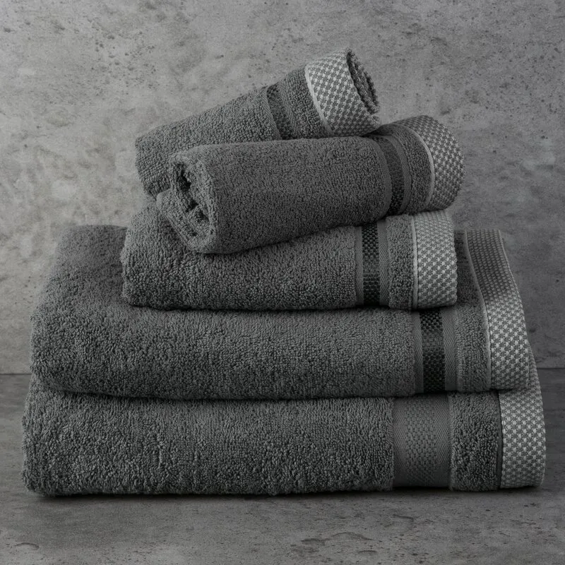 RĘCZNIK ABBIE (05) 70 X 140 CM STALOWY - EU_453089