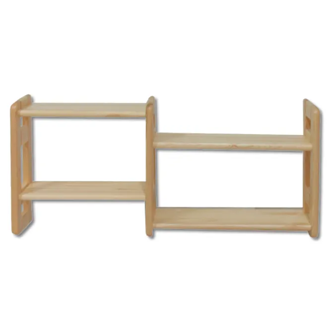 DREWMAX-POLKA-SOSNOWA-PK104-NATURALNY-INT PK104 półka S90 W44 G19 sosna orzech DREWMAX