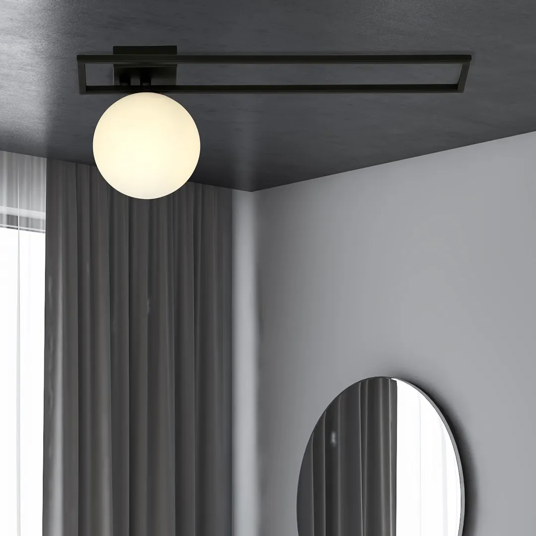 Lampa sufitowa IMAGO 1C czarny biały — zdjęcie 4