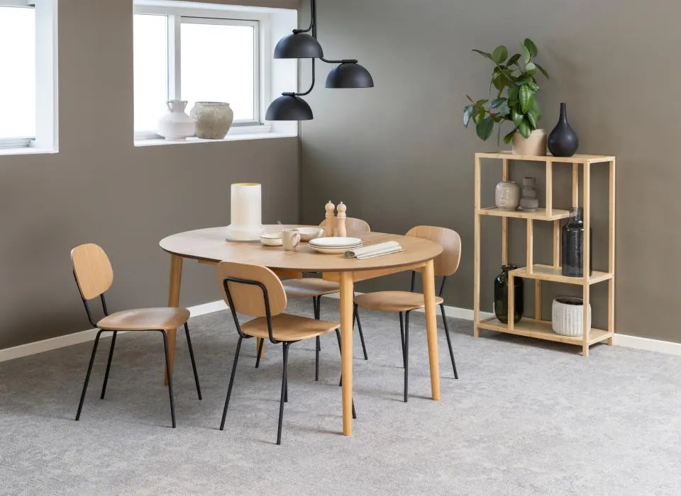 Regał bambusowy SOHO 77x35x114 naturalny - 0000098945