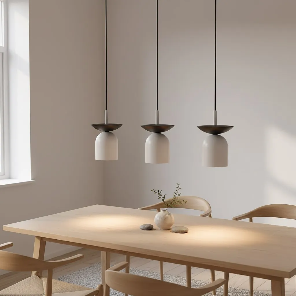 Lampa wisząca metalowa EGO 3 szara — zdjęcie 5