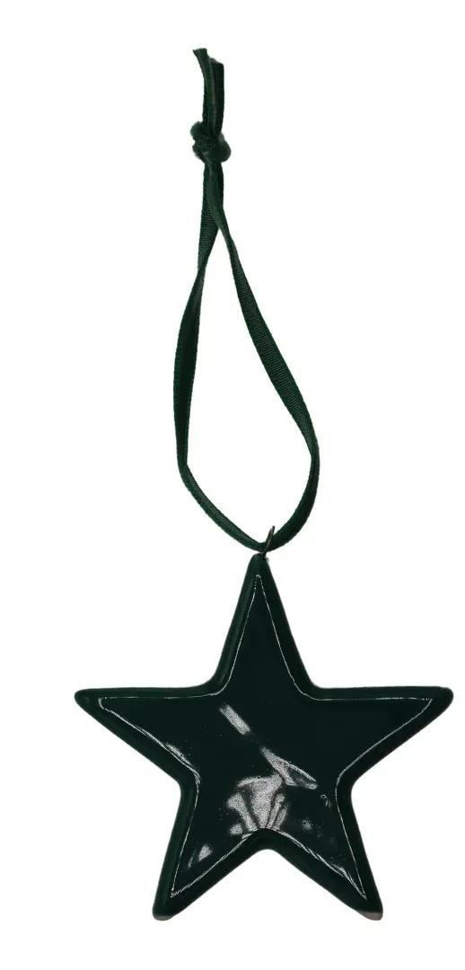 Zawieszka ceramiczna GWIAZDKA zielona