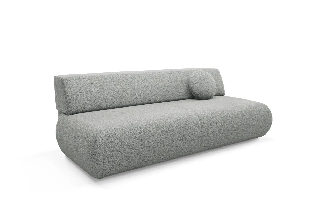 Sofa rozkładana z pojemnikiem PUENTE 214 cm stalowa Sofa rozkładana z pojemnikiem PUENTE 214 cm stalowa