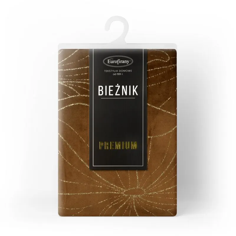 OBRUS BLINK 18 35 X 220 CM BRĄZOWY - EU_390196