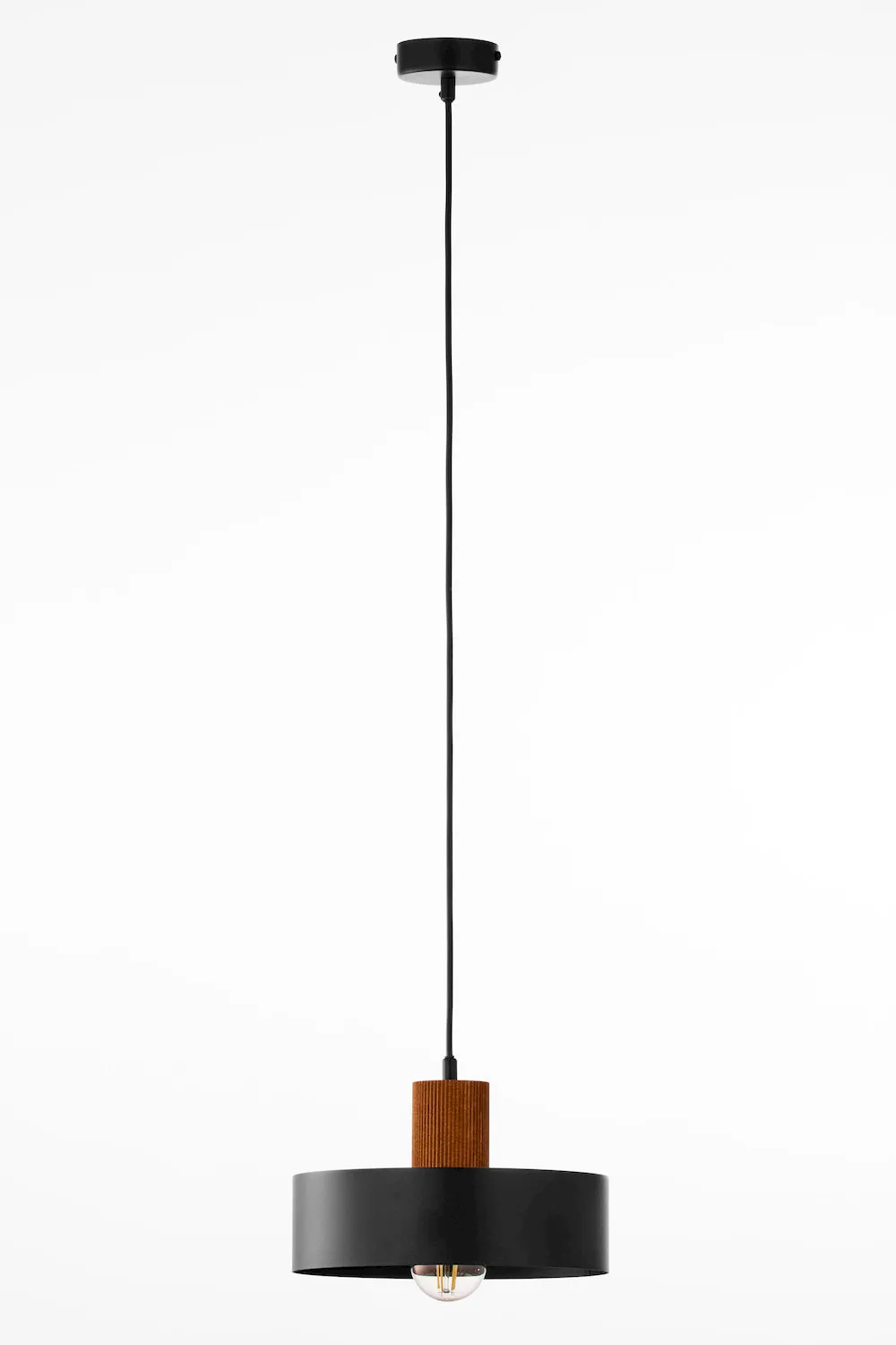 lampa wisząca, kinkiet, metal, czarna, drewniana