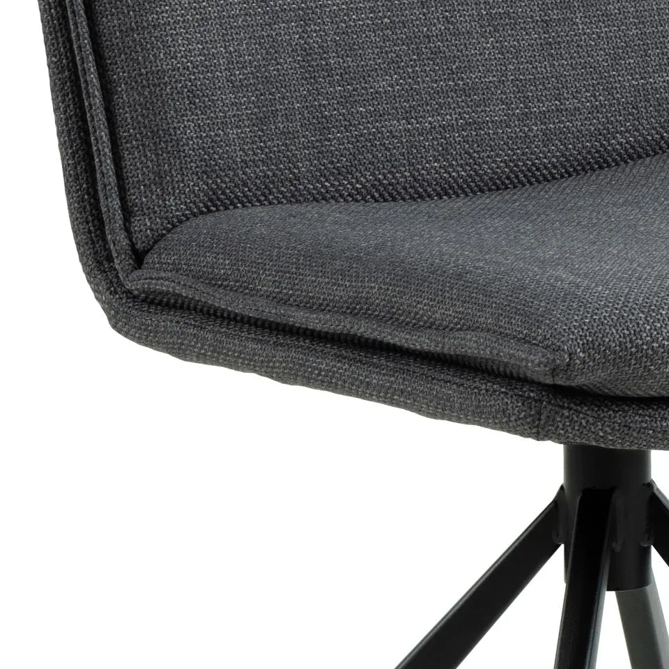 Krzesło obrotowe Lagos Ciemnoszary, Czarny - 0000101136