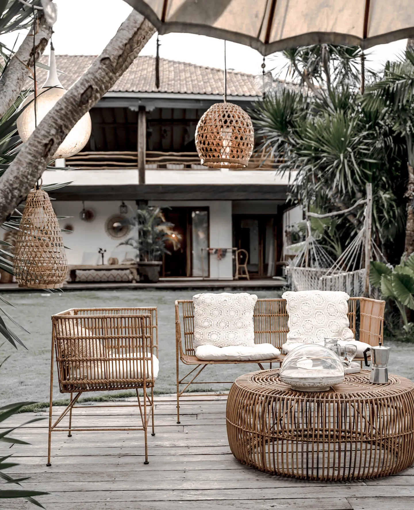 STOLIK RATTANOWY FITO M Naturalny - MMRT001M