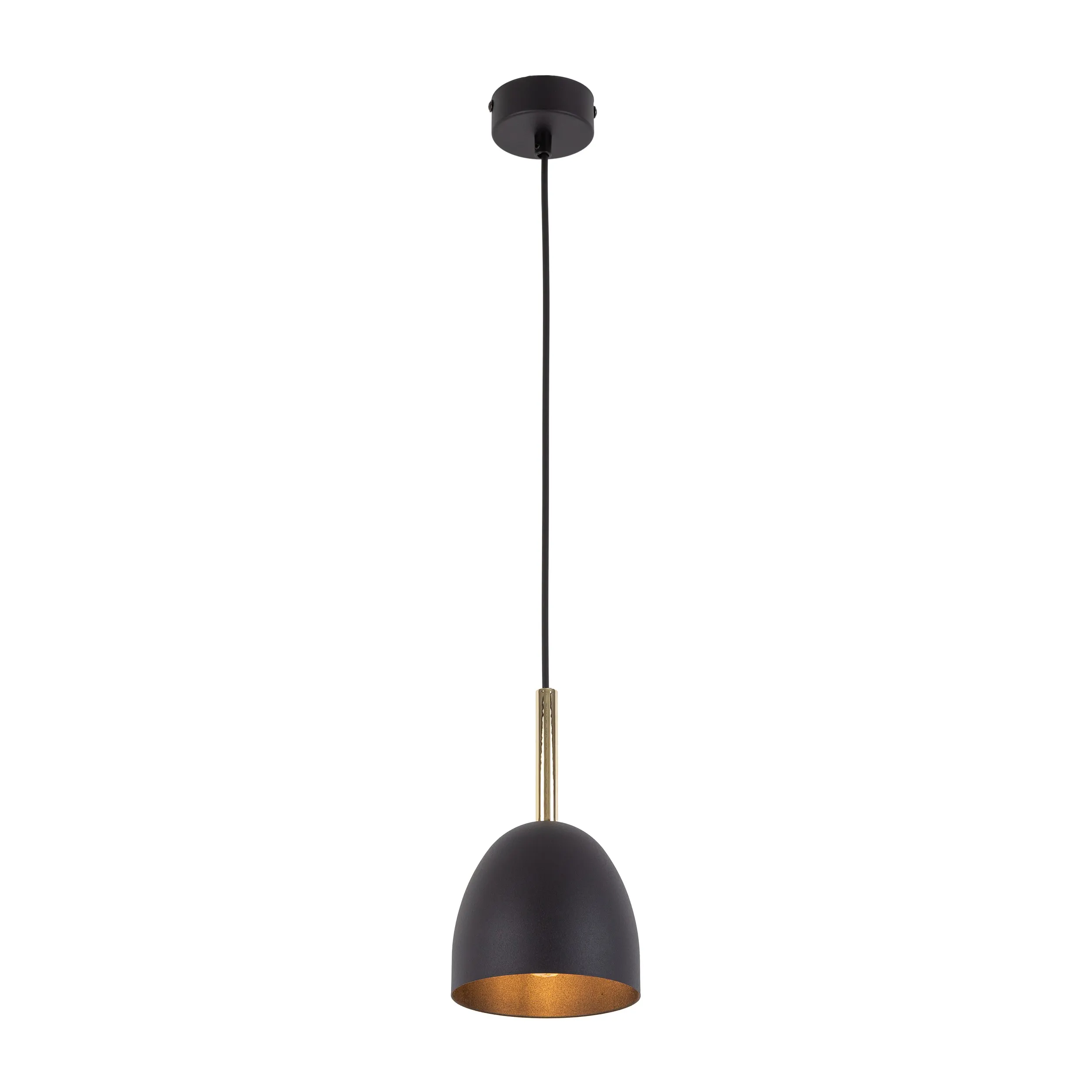 Lampa wisząca NORD czarna ze złotym elementem 155x13cm - TK_4870