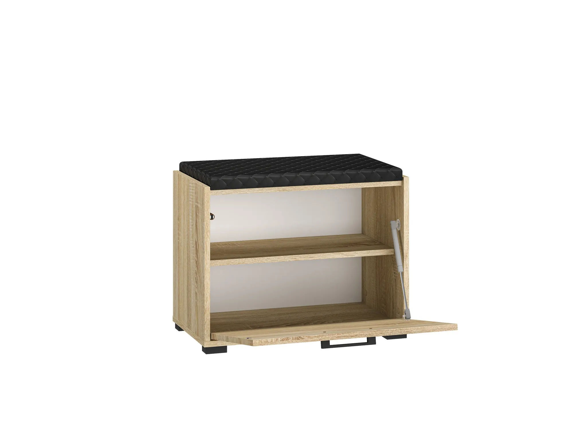 Szafka na buty z tapicerowanym siedziskiem CARO 01 Sonoma jasna 48x60x34 - 1CARO01-001