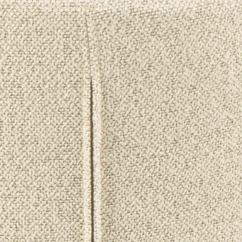 Krzesło tapicerowane DOREN kremowy - zamek błyskawiczny, dąb olejowany ( zestaw 2 sztuk ) - H000022349