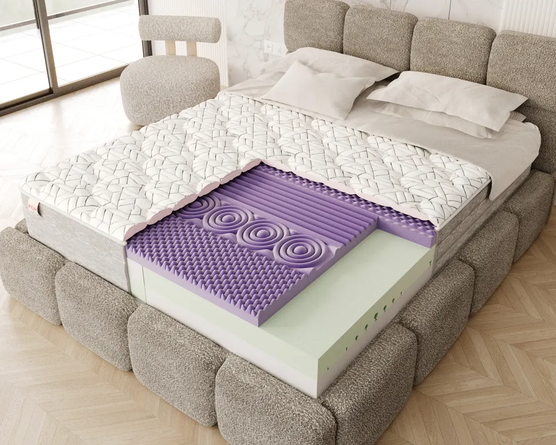 Materac piankowy AVELLINO pianka HR30, pianka HR44 - 140x200x28- H3 średnio twardy — zdjęcie 9