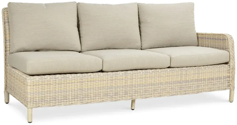 Narożnik ogrodowy modułowy MARYLAND DINING ze stołem technorattan beżowy - FG001679