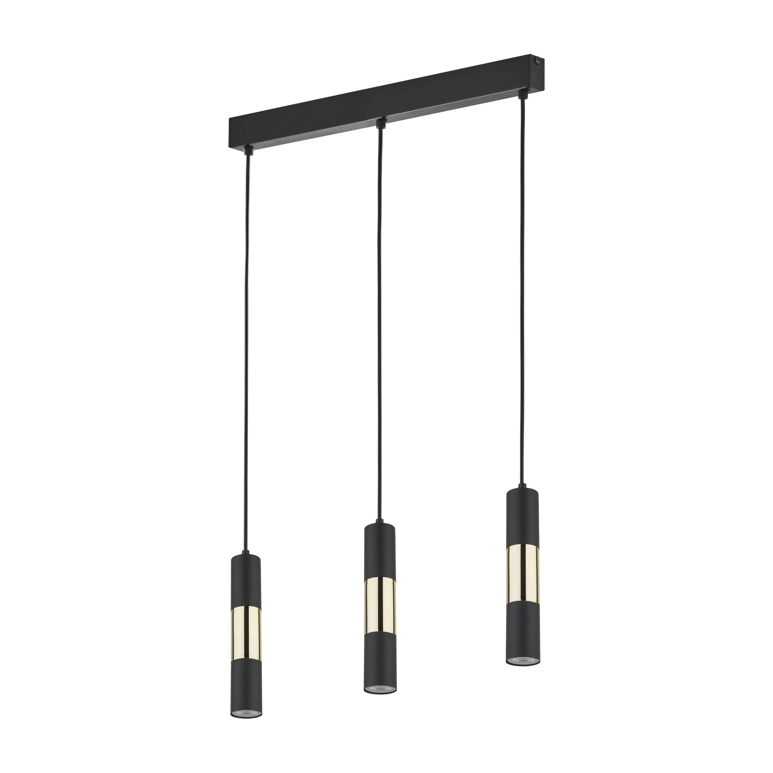 Lampa wisząca VIVIEN czarna ze złotymi elementami 120x50x5cm