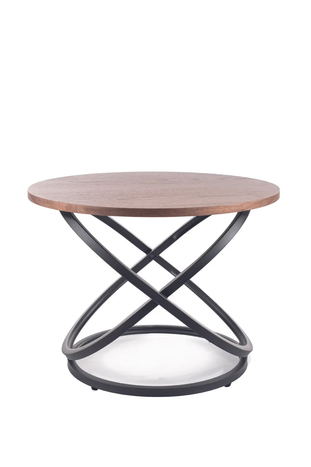 Ława kawowa loft okrągła EOS D ORZECH/CZARNY FI60 SIGNAL