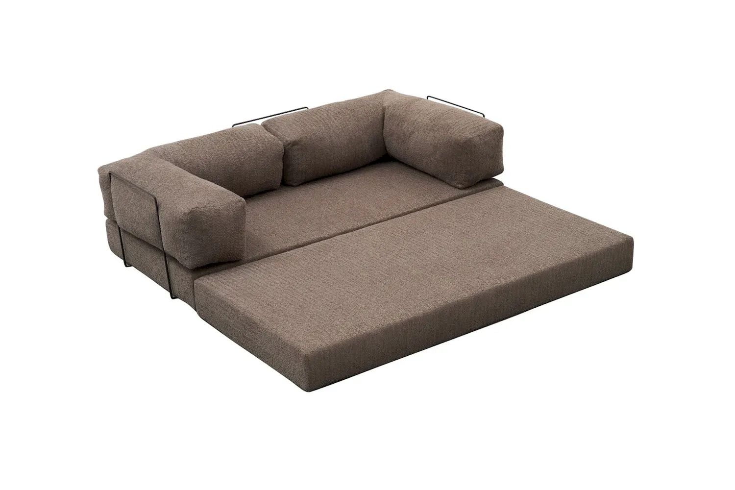 Sofa 3-osobowa rozkładana COMFORT szara - ASI_825BLC5218