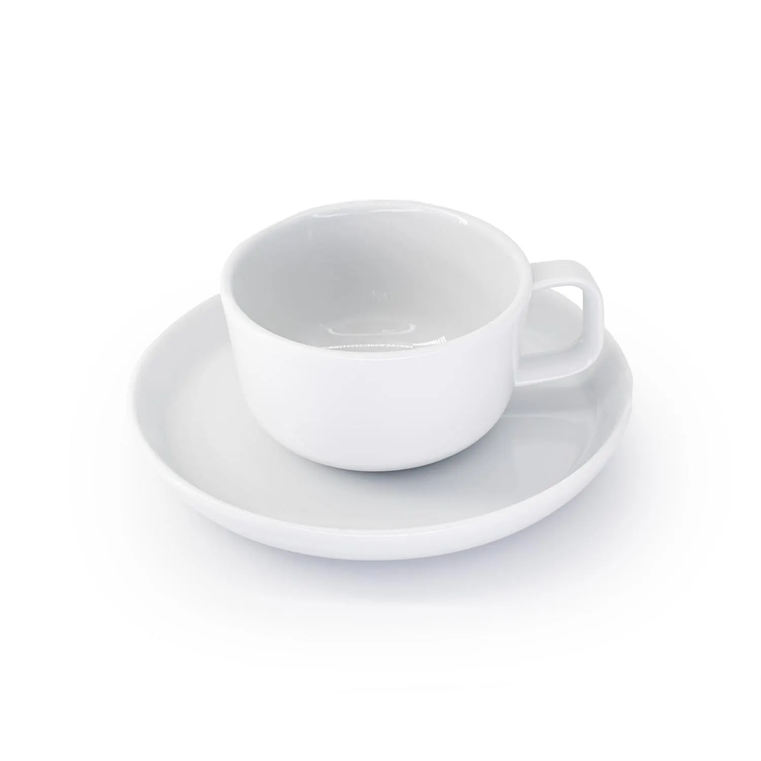 porcelanowy, kawa, filiżanka, zestaw, talerzyk