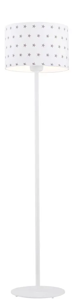 Lampa podłogowa MAGIC biała w szare gwiazdki 162x48cm Lampa podłogowa MAGIC biała w szare gwiazdki 162x48cm