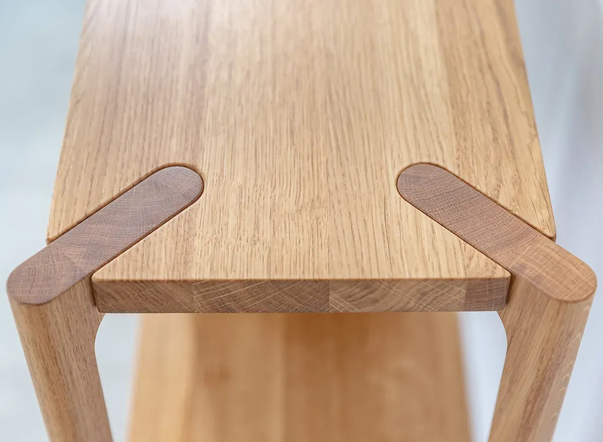 Regał dębowy duży CAMPI dąb olejowany - KULCA07