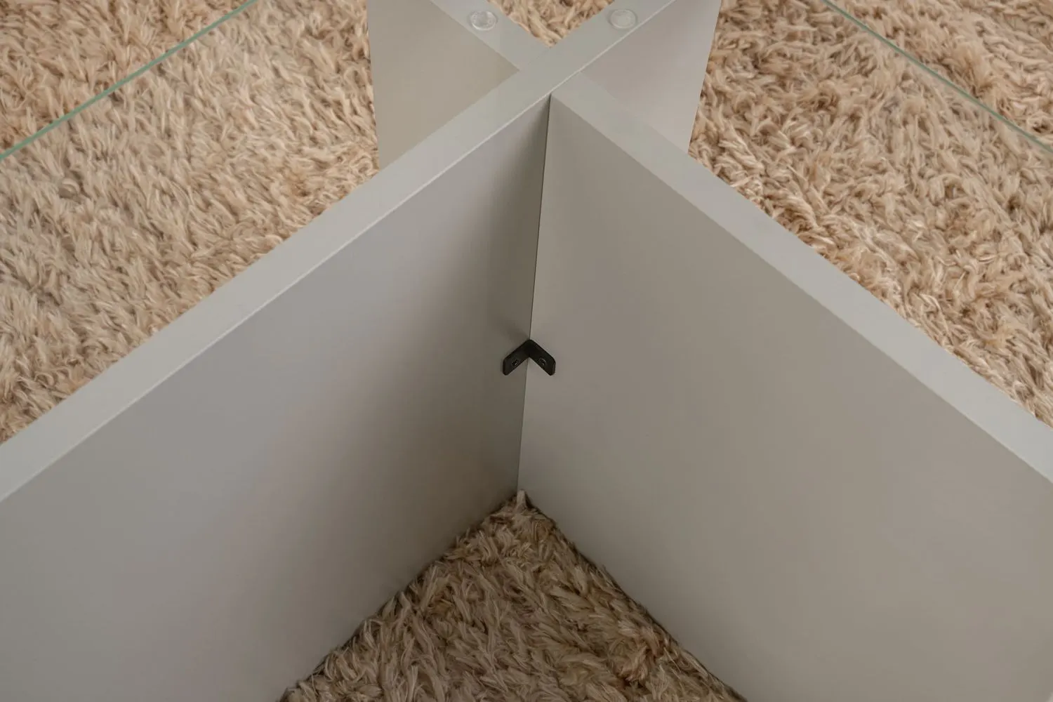 Stolik kawowy VETRINO 65x105 cm szkło hartowane szary - ASI_353NRD1107