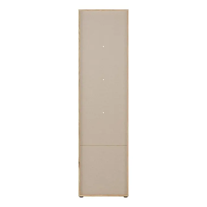 Witryna 1-drzwiowa ORKNEY 53 cm dąb mauvella biały - OKYV711-Q344