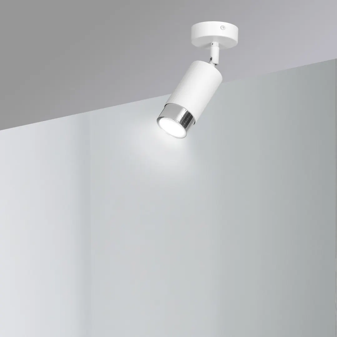Lampa sufitowa HIRO 1 biały chrom — zdjęcie 7