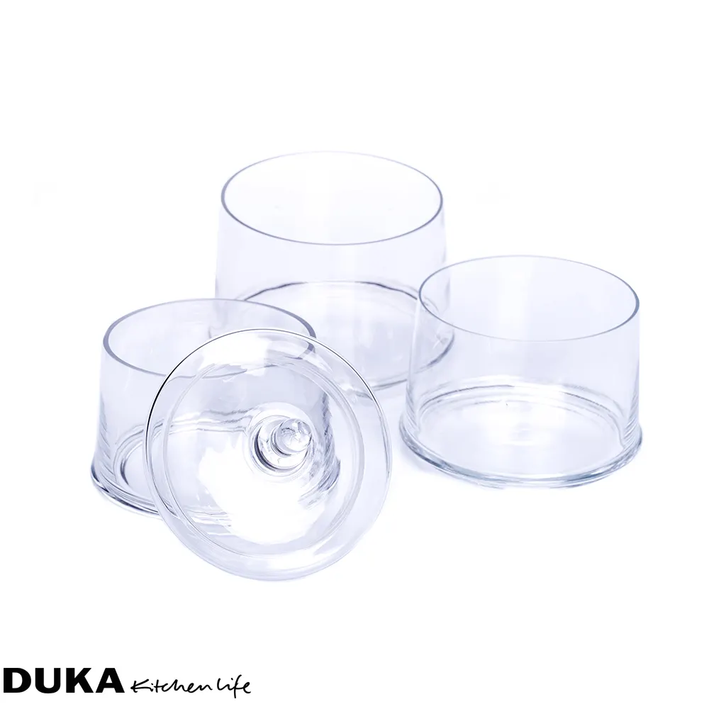 Słoik na ciastka DUKA CANDY 3-poziomowy 40 cm transparentny szkło — zdjęcie 14
