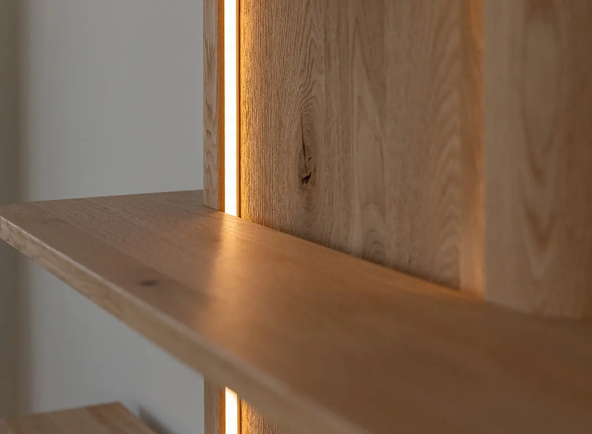 Półki wiszące drewniane DIVISIONE dąb olejowany - ZIDIV13