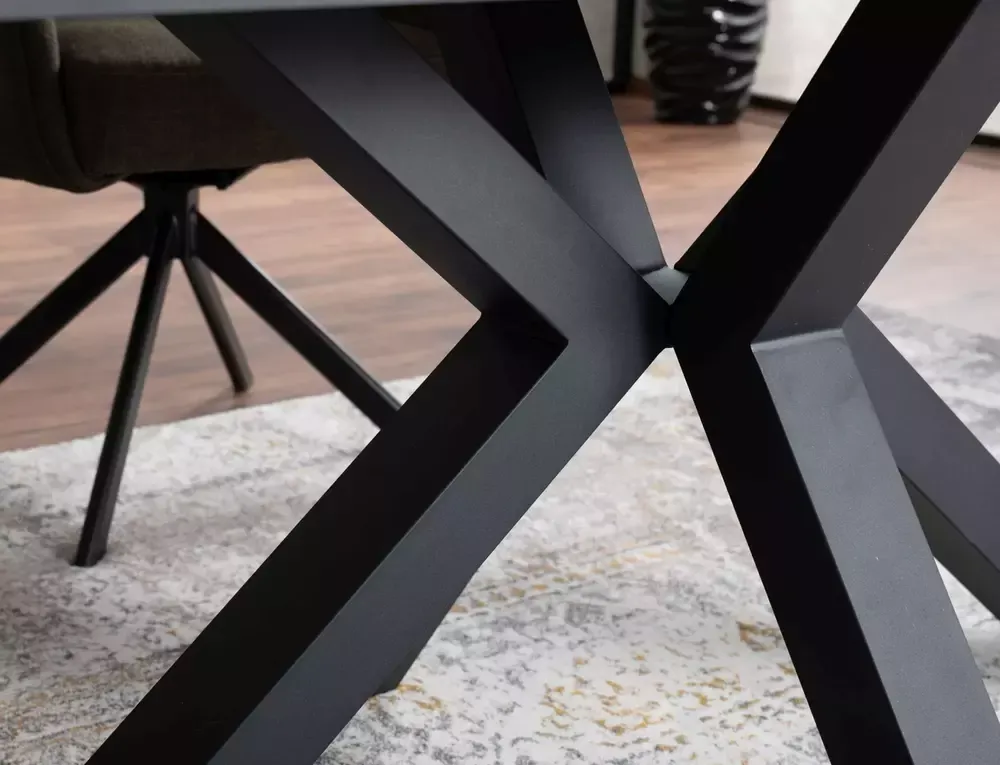 Stół rozkładany COLUMBUS CERAMIC 90x160-240 cm Amber Bianco biały efekt marmuru - COLUMBUSBC160