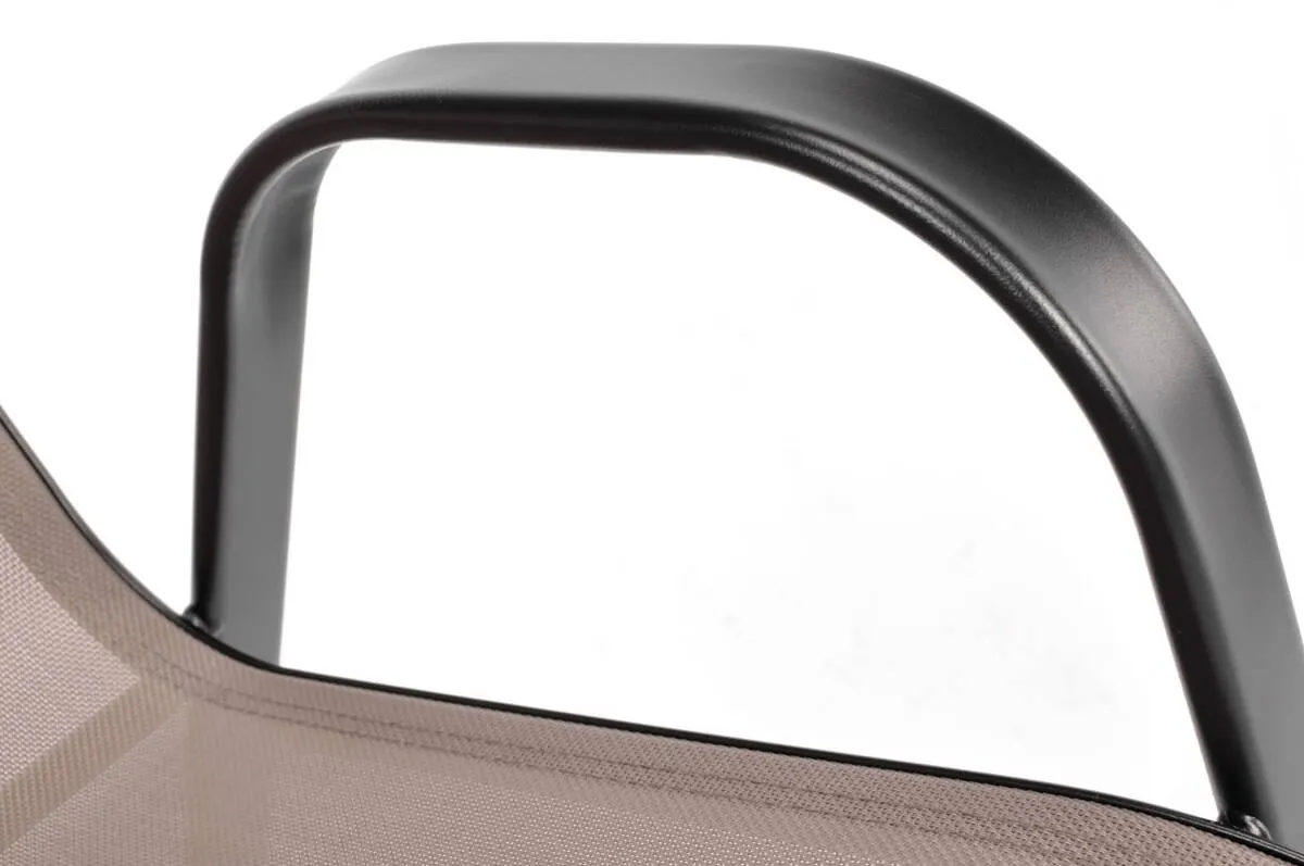 Krzesło PORTO z podłokietnikami - brązowy - FE5906948126695