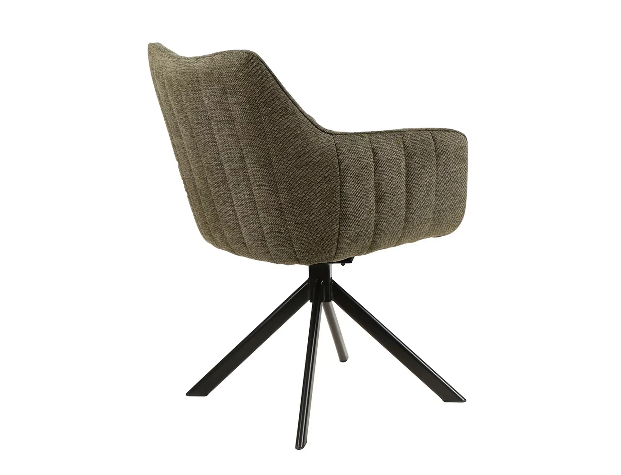 Krzesło obrotowe 180° AZALIA BREGO 77 oliwkowy metalowe nogi - AZALIABRCOL