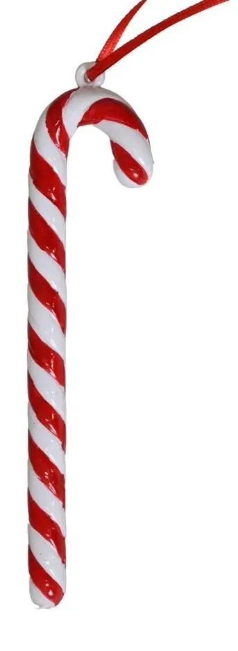 BOMBKA plastikowa LASKA CUKROWA NA CHOINKĘ 8316 czerwono-biała BOMBKA plastikowa LASKA CUKROWA NA CHOINKĘ 8316 czerwono-biała