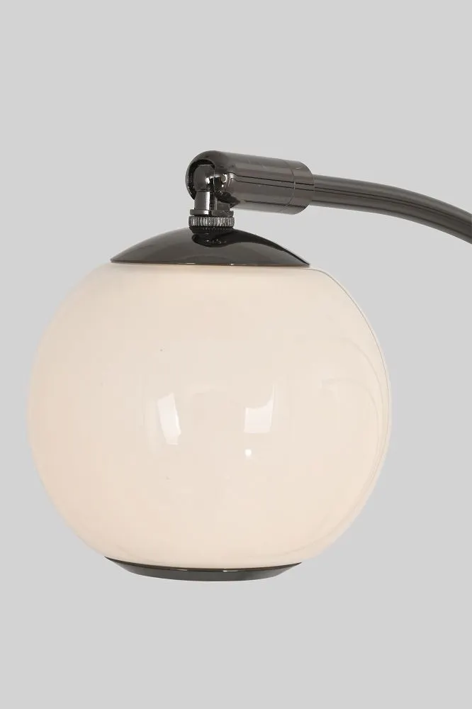 Lampa podłogowa LUBERON trójka LED czarny chrom — zdjęcie 5