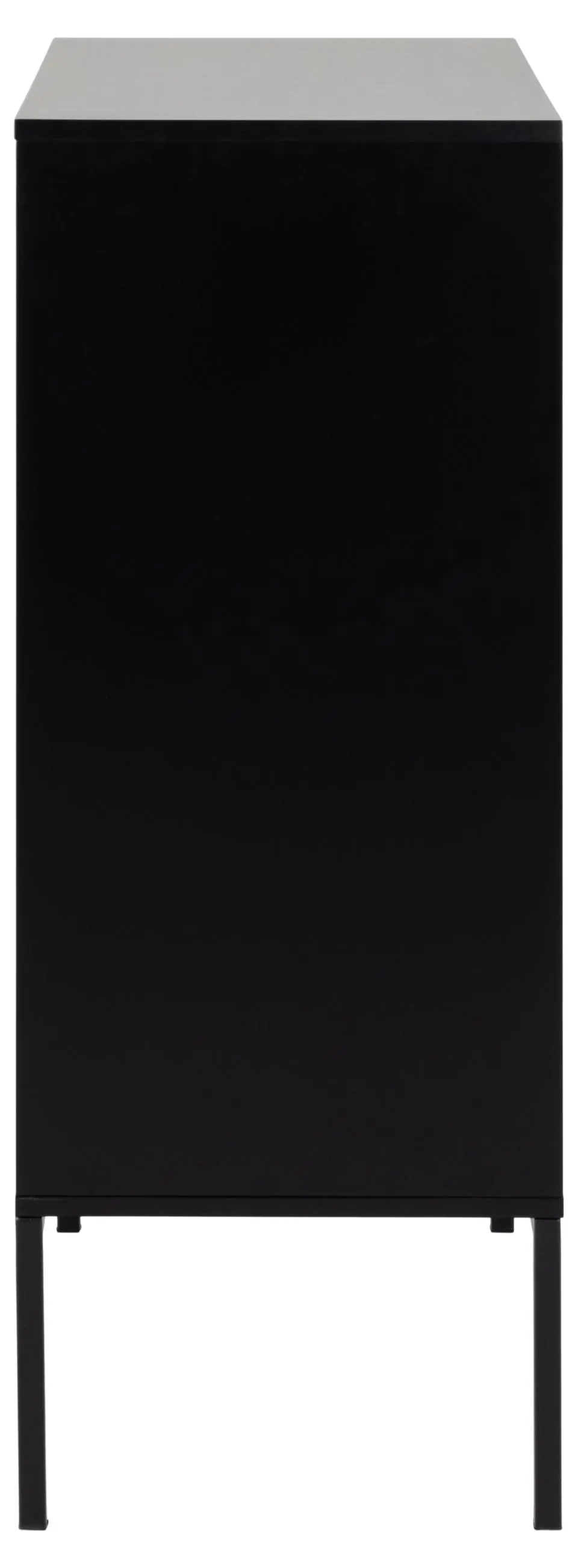 Komoda 4-drzwiowa MOODY 80x40x103 Naturalny, Czarny - 0000081685