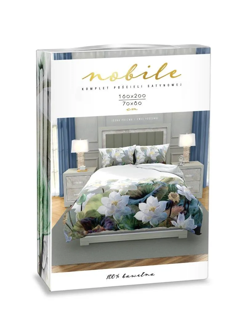 Pościel komplet 160x200+2x70x80 NOBILE 014 satyna bawełaniana fotoprint wielokolorowy - FARO_31222