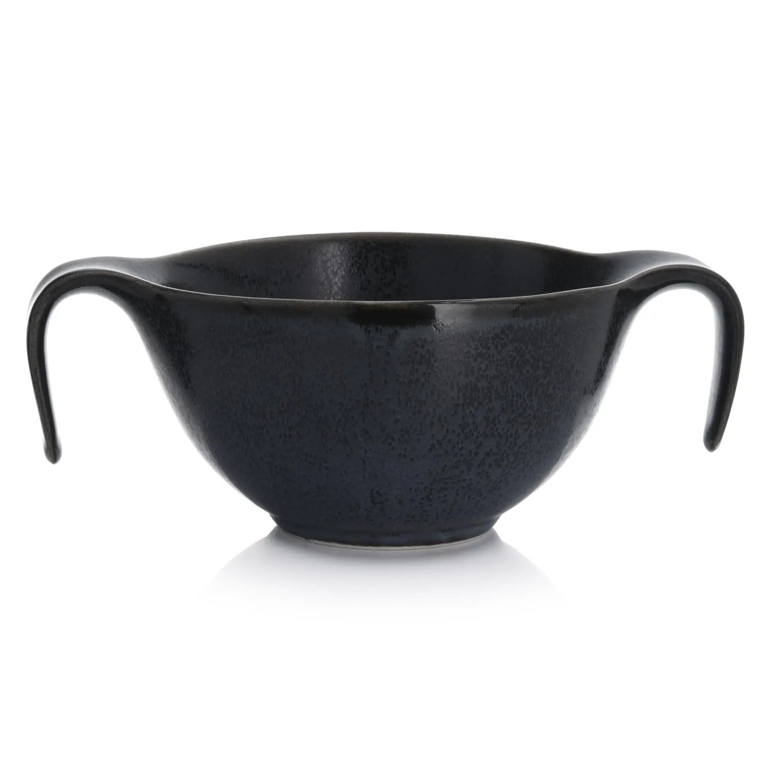 miska, czarna, porcelanowa, kielich, uchwyty