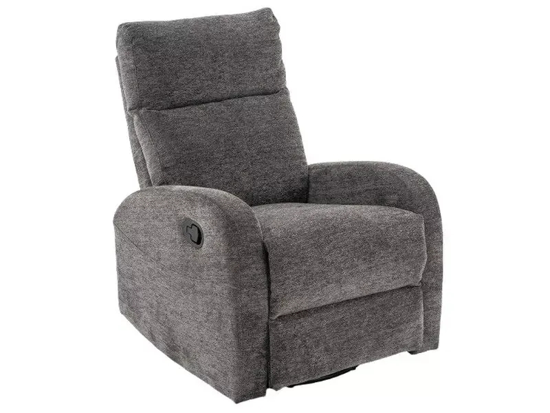 Fotel rozkładany obrotowy OLIMP RAVEN funkcja kołysania szary