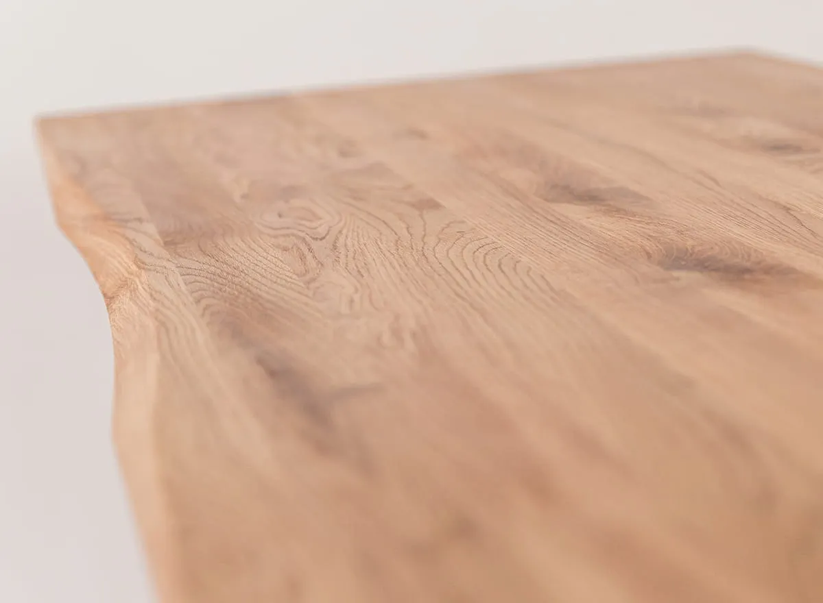 Biurko z 1 szufladą lity dąb olejowany 120x55x75 cm Simona - 3SSIM078