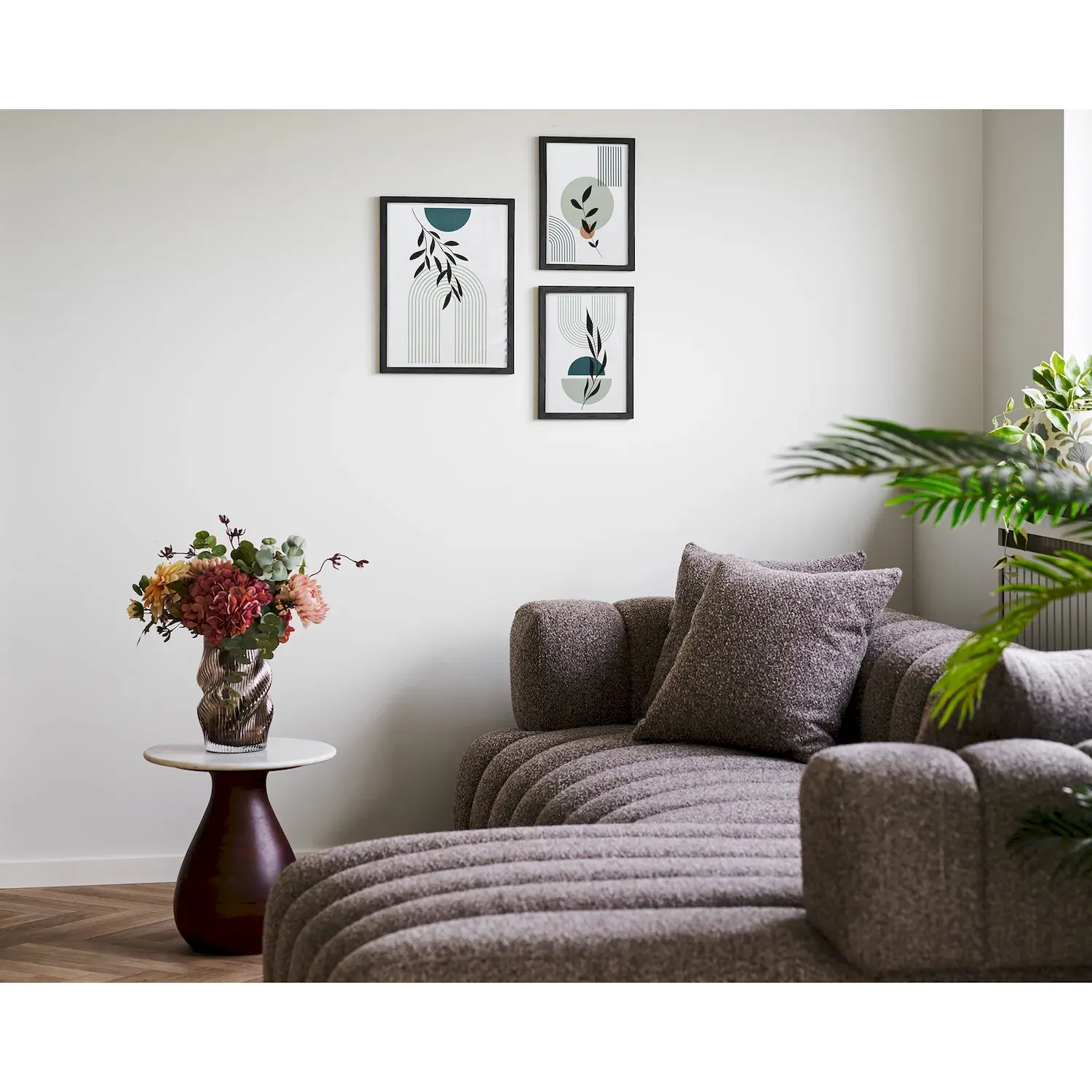 Wazon szkło dmuchane 17x25 brązowy — zdjęcie 7