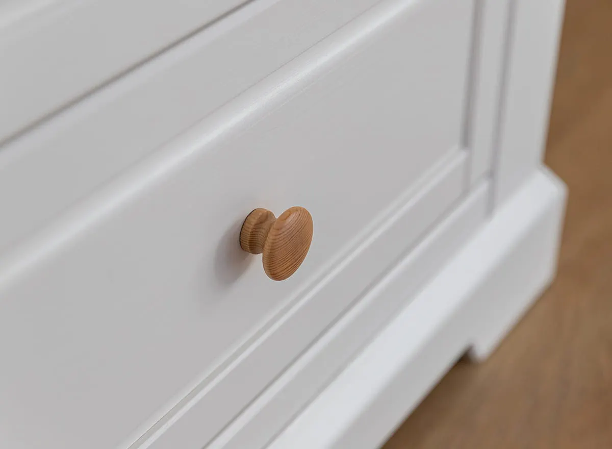 Szafa MARONE ELITE 1-drzwiowa z 2 szufladami - biały, złocisty - PLMEL27