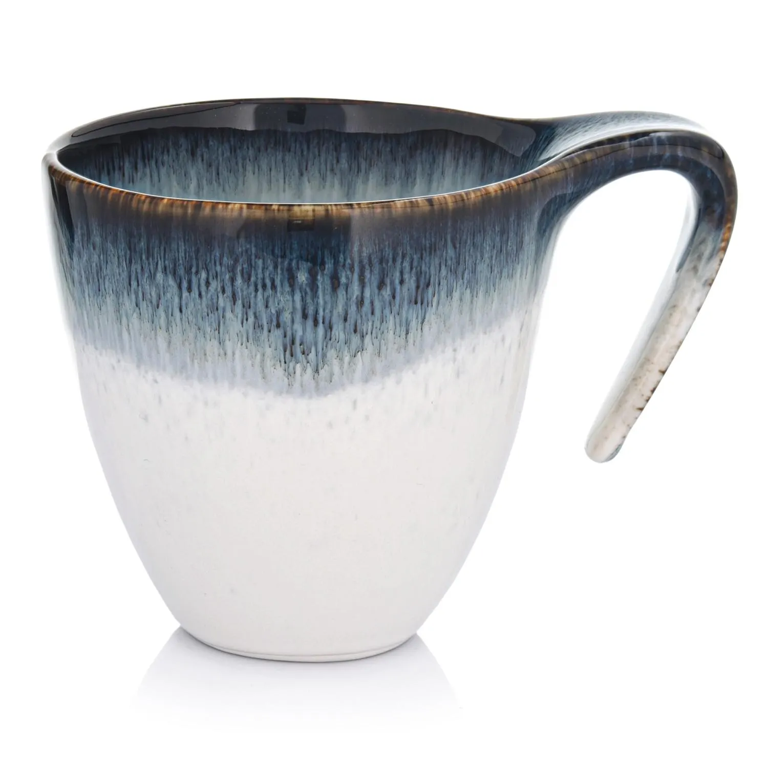 mug, ceramiczny, gradient, niebieski, uchwyt