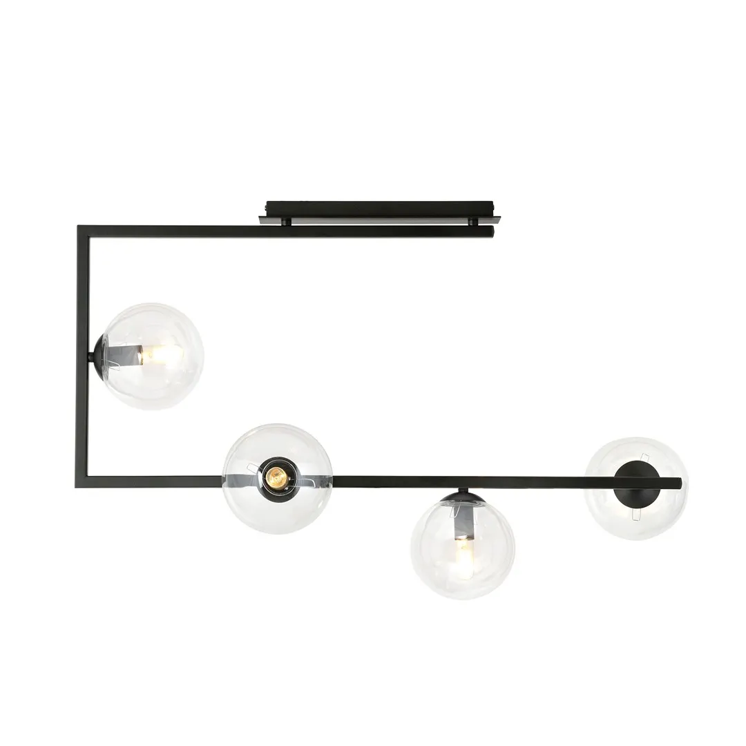 Lampa sufitowa SOMA Czarny 1289/4