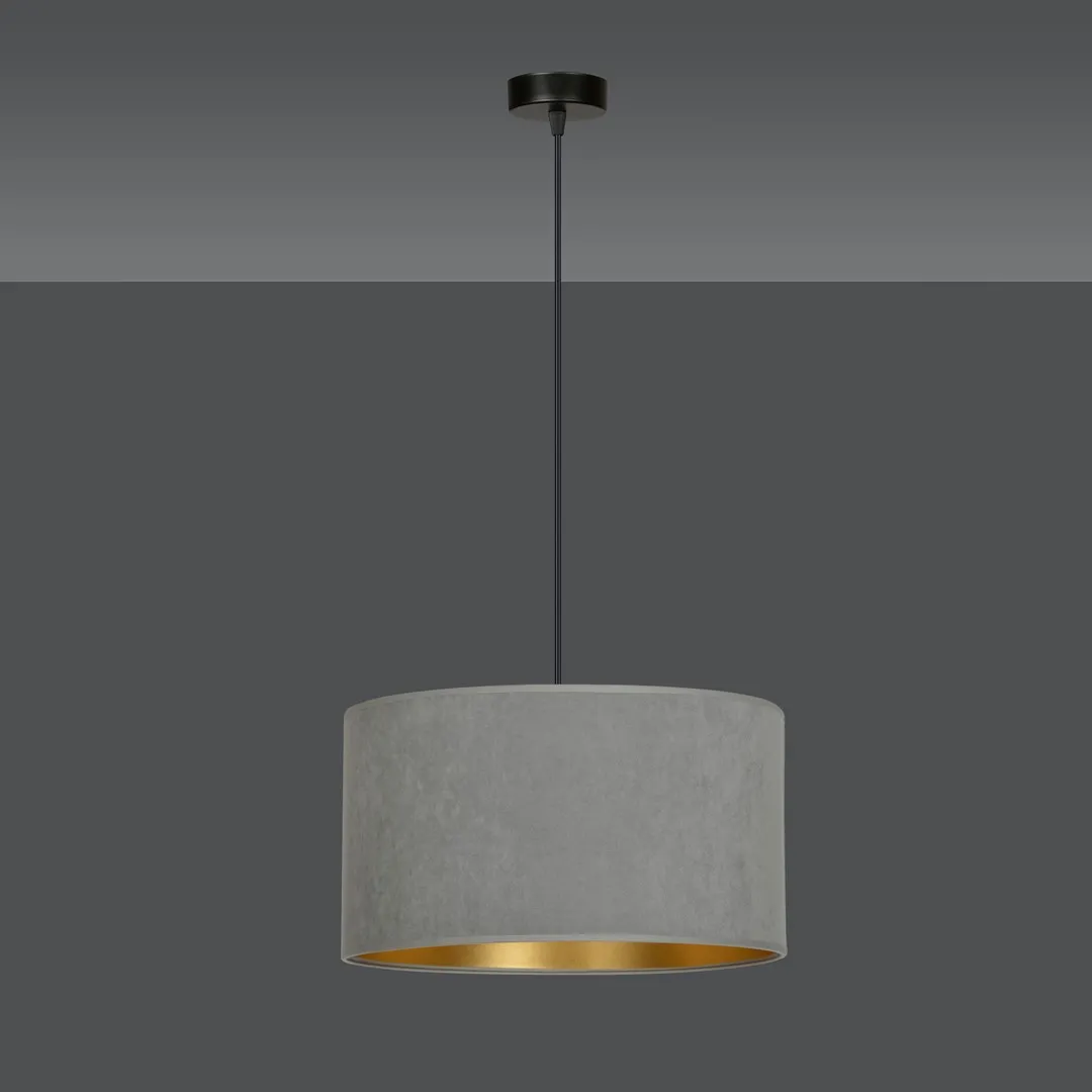 Lampa wisząca HILDE 1 czarny szary — zdjęcie 3