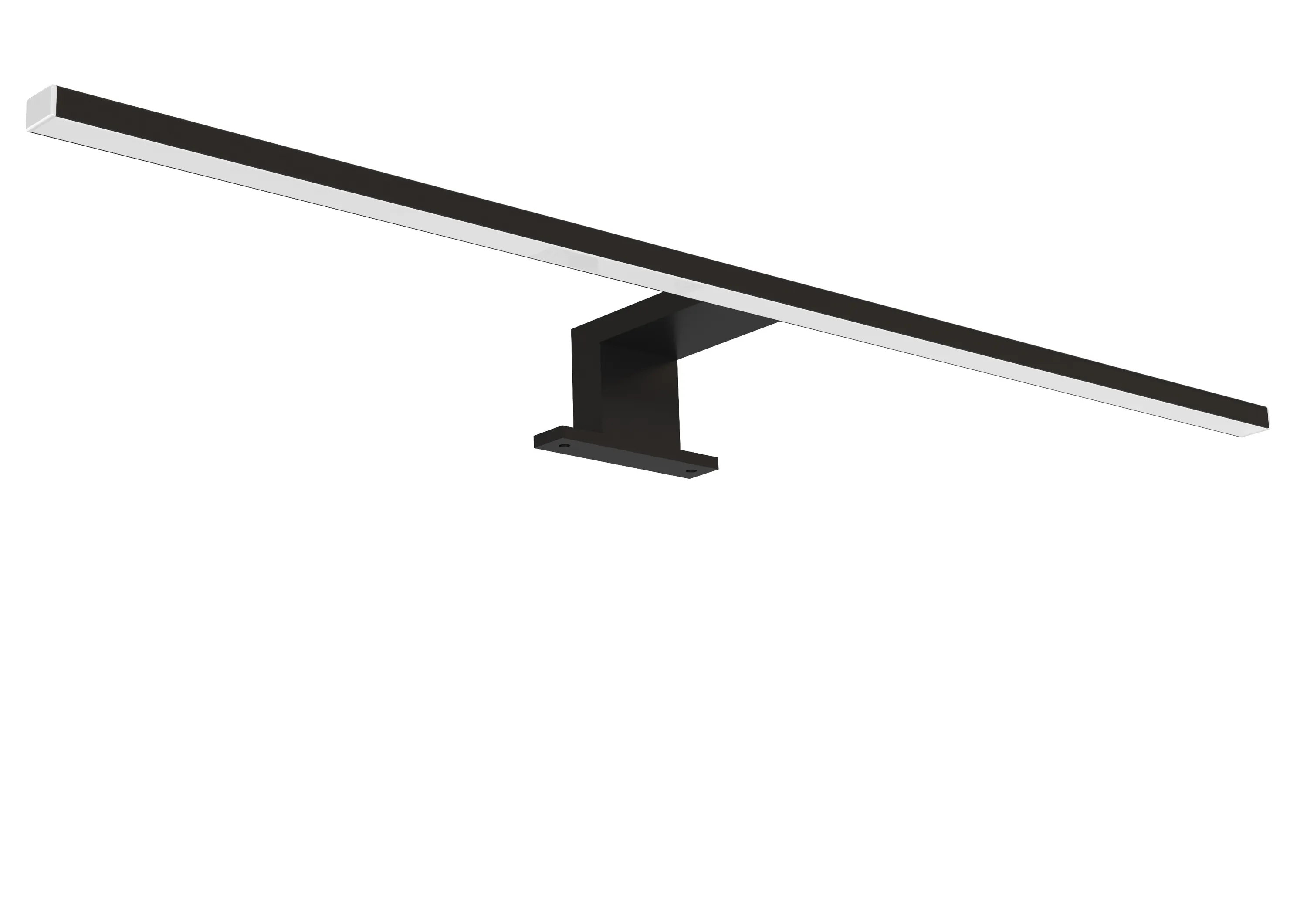 Lampa LED CAPRI czarna 60cm czarny mat