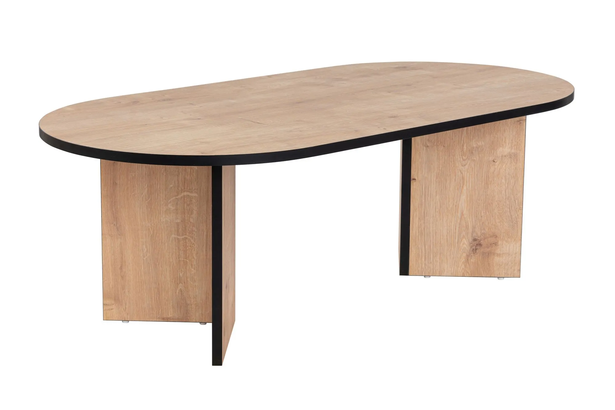 Stolik kawowy SABLE dąb sapphire z czarną lamówką Stolik kawowy SABLE dąb sapphire z czarną lamówką