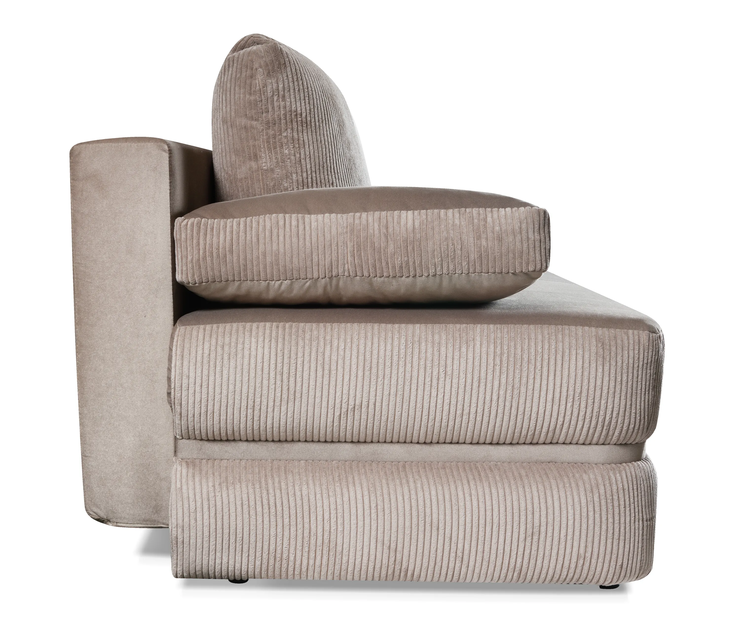 Sofa z funkcją spania Corina Paros 03 +Poso 03 sztruksowa beżowa - CORINA_PAROS_03_POSO_03
