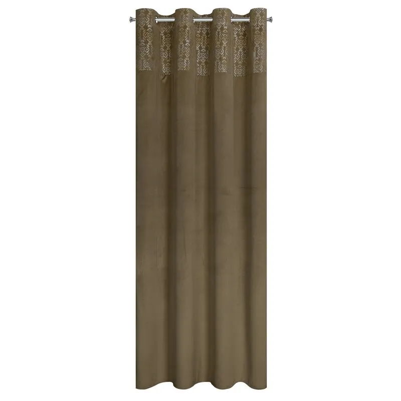 ZASŁONA GOTOWA LIZA 140 X 250 CM JASNOBRĄZOWY - EU_402174