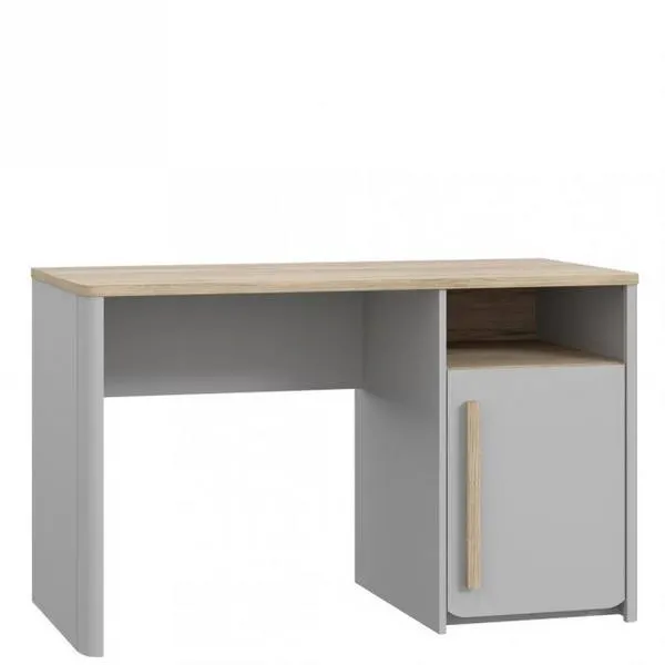 Biurko z szafką SURFINIO szare dąb catania Biurko z szafką SURFINIO szare dąb catania