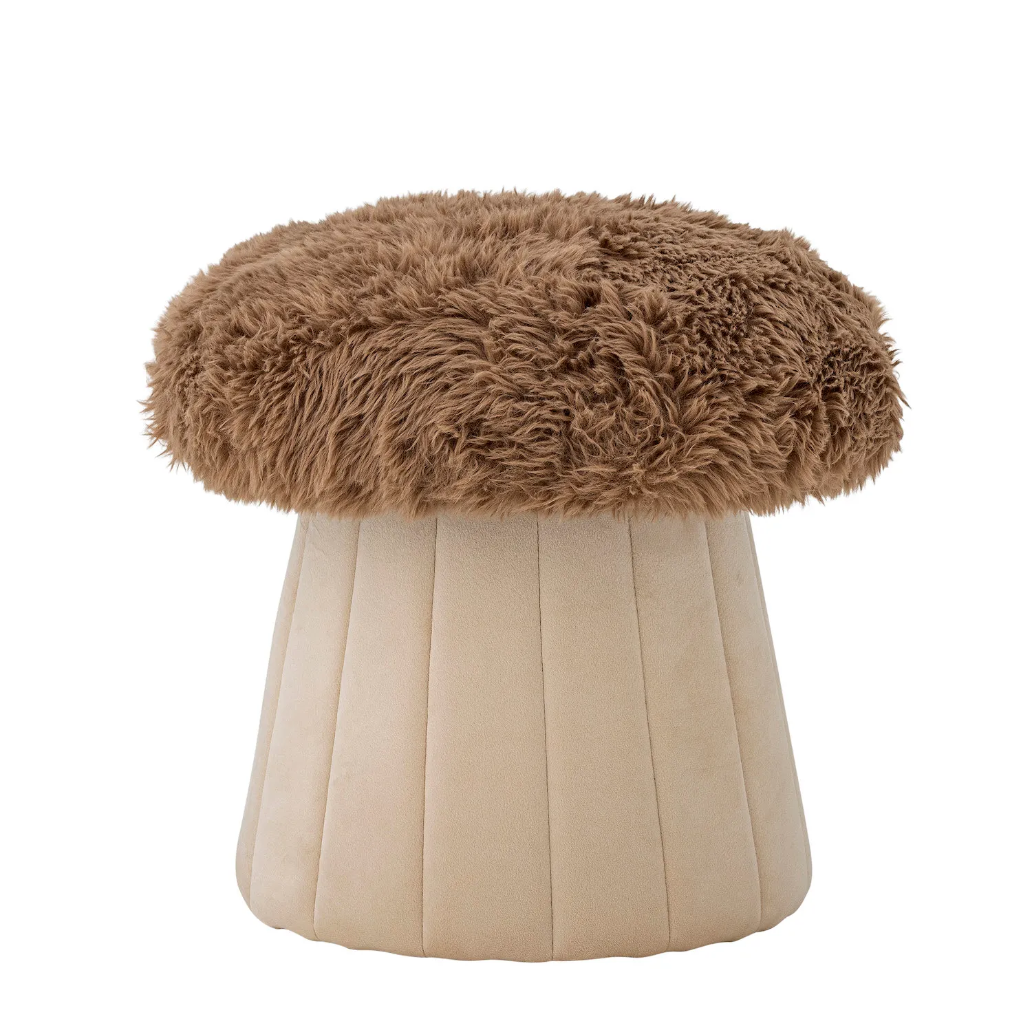 image stolik, futon, faux fur, beżowy, przypięcie pluszowe