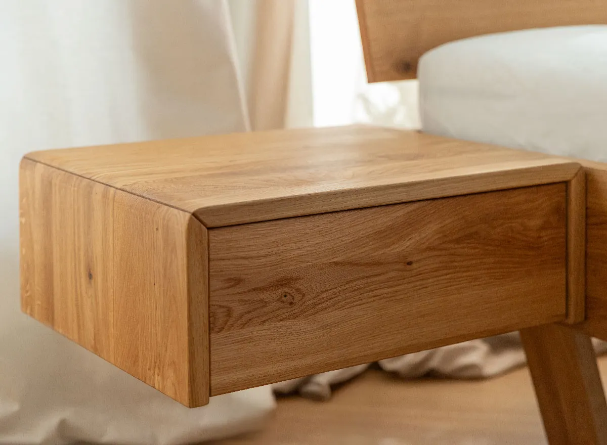 Szafka nocna dębowa wisząca z 1 szufladą TOSSA Dębowy Sen dąb olejowany - ZINAK3