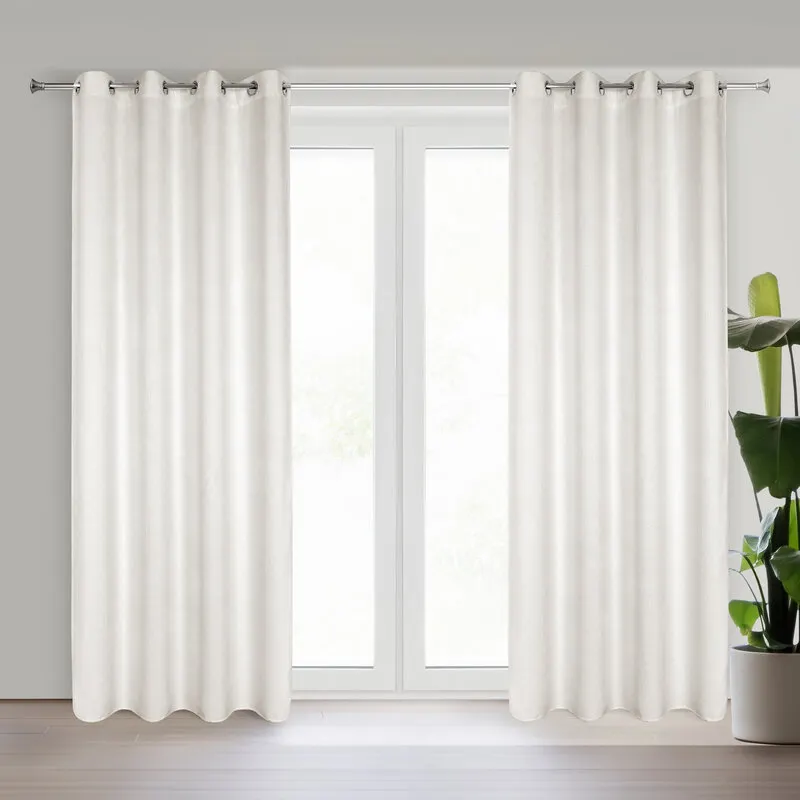 ZASŁONA GOTOWA ALETA 135 X 250 CM JASNOBEŻOWY ZASŁONA GOTOWA ALETA 135 X 250 CM JASNOBEŻOWY